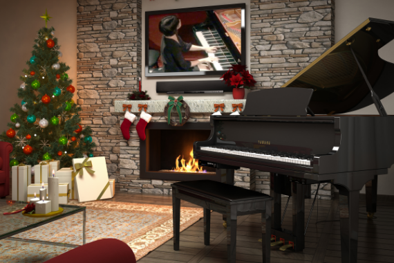 5 Yamaha pianos